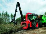 Tocator de crengi TP 400 COMPACT K  cu macara pentru tractor